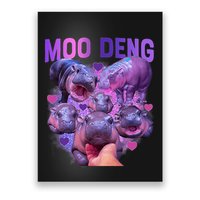 Cute Moo Deng Funny Baby Hippo Pygmy Hippopotamus Poster