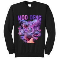 Cute Moo Deng Funny Baby Hippo Pygmy Hippopotamus Tall Sweatshirt