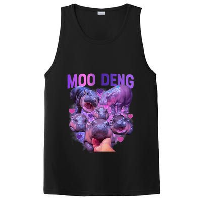 Cute Moo Deng Funny Baby Hippo Pygmy Hippopotamus PosiCharge Competitor Tank
