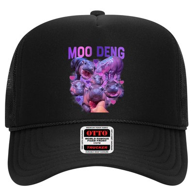 Cute Moo Deng Funny Baby Hippo Pygmy Hippopotamus Trucker Hat