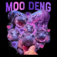 Cute Moo Deng Funny Baby Hippo Pygmy Hippopotamus Toddler T-Shirt