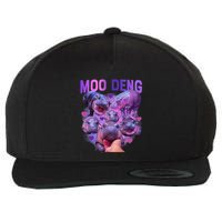 Cute Moo Deng Funny Baby Hippo Pygmy Hippopotamus Wool Snapback Cap