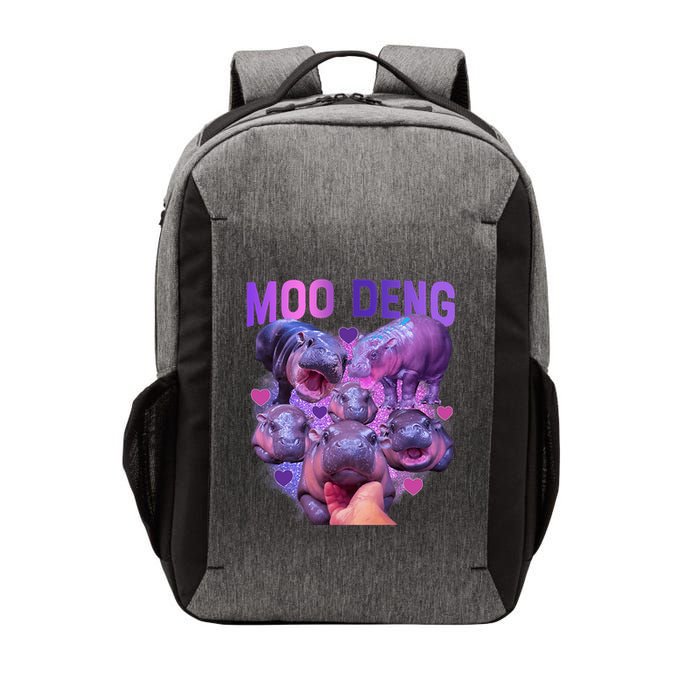 Cute Moo Deng Funny Baby Hippo Pygmy Hippopotamus Vector Backpack