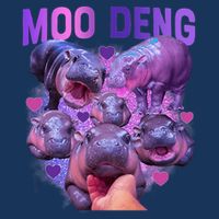 Cute Moo Deng Funny Baby Hippo Pygmy Hippopotamus Infant Baby Jersey Bodysuit