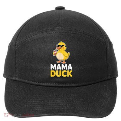 Cool Mama Duck Cute Duck Mom Mother Day Boy 7-Panel Snapback Hat