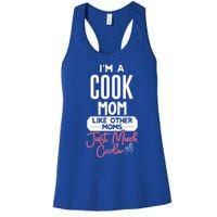 Cool Mothers Day Design Cook Mom Gift Women's Racerback Tank