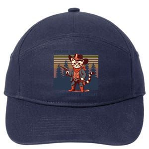 Cat Mom Dad YouVe Just Buttered Your Last Biscuit Cowboy 7-Panel Snapback Hat