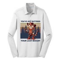 Cat Mom Dad YouVe Just Buttered Your Last Biscuit Cowboy Silk Touch Performance Long Sleeve Polo