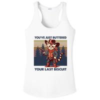 Cat Mom Dad YouVe Just Buttered Your Last Biscuit Cowboy Ladies PosiCharge Competitor Racerback Tank