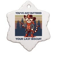 Cat Mom Dad YouVe Just Buttered Your Last Biscuit Cowboy Ceramic Star Ornament