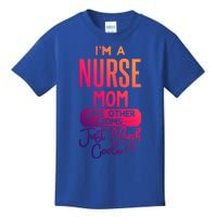 Cool Mothers Day Design Nurse Mom Gift Kids T-Shirt