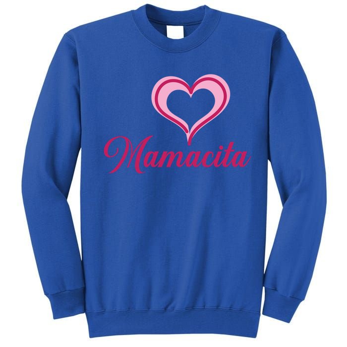 Cute Mother’s Day Love Heart Mamacita Funny Gift Tall Sweatshirt