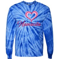 Cute Mother’s Day Love Heart Mamacita Funny Gift Tie-Dye Long Sleeve Shirt