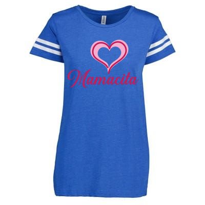 Cute Mother’s Day Love Heart Mamacita Funny Gift Enza Ladies Jersey Football T-Shirt