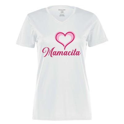 Cute Mother’s Day Love Heart Mamacita Funny Gift Women's Momentum V-Neck T-Shirt