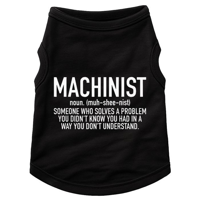 CNC Machinist Definition Doggie Tank