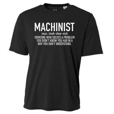 CNC Machinist Definition Cooling Performance Crew T-Shirt