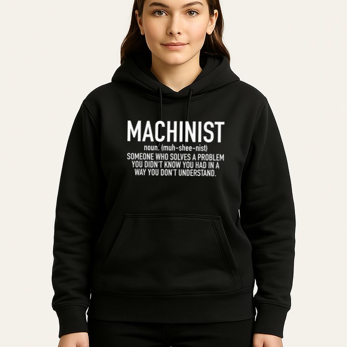 CNC Machinist Definition Hoodie