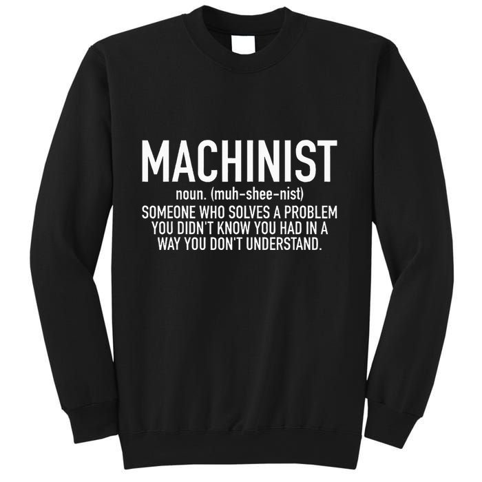 CNC Machinist Definition Sweatshirt