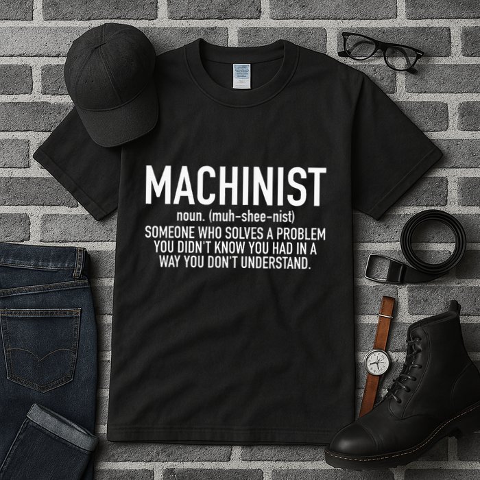 CNC Machinist Definition Tall T-Shirt