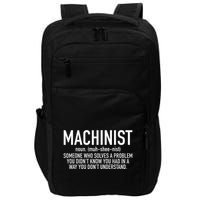 CNC Machinist Definition Impact Tech Backpack