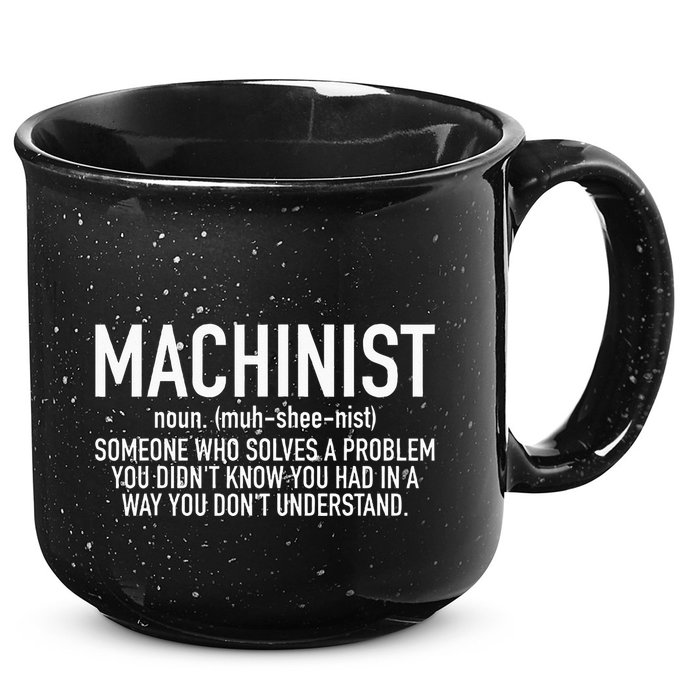CNC Machinist Definition 15oz Campfire Ceramic Mug
