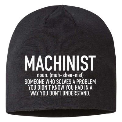 CNC Machinist Definition Sustainable Beanie