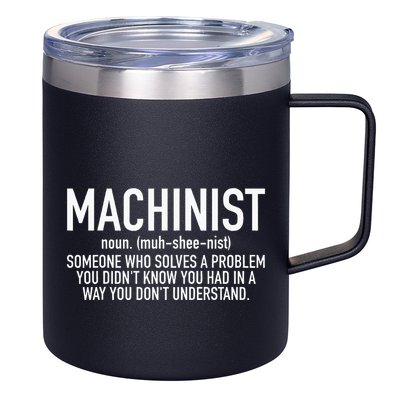 CNC Machinist Definition 12oz Stainless Steel Coffee Mug