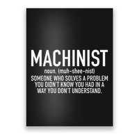 CNC Machinist Definition Poster