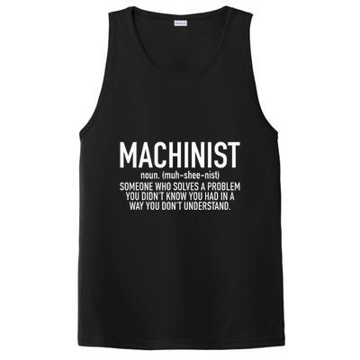 CNC Machinist Definition PosiCharge Competitor Tank