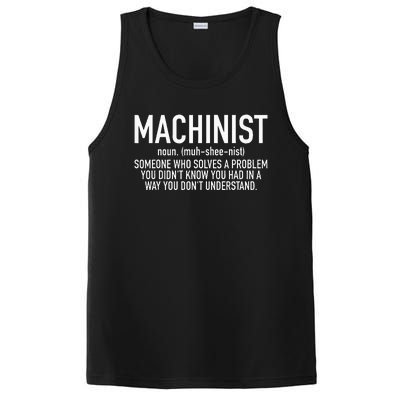 CNC Machinist Definition PosiCharge Competitor Tank