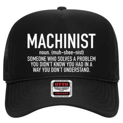 CNC Machinist Definition Trucker Hat