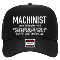 CNC Machinist Definition Trucker Hat