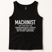 CNC Machinist Definition Tank Top