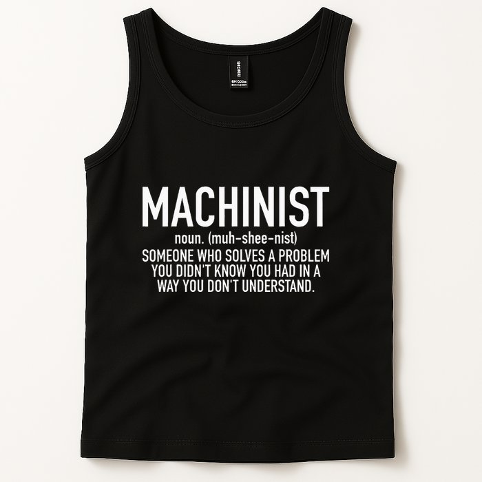 CNC Machinist Definition Tank Top