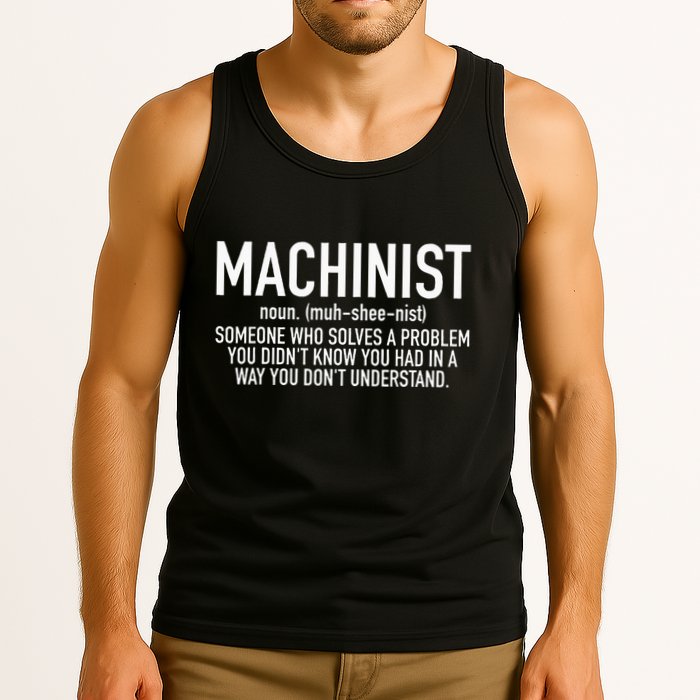 CNC Machinist Definition Tank Top