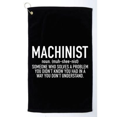 CNC Machinist Definition Golf Towel