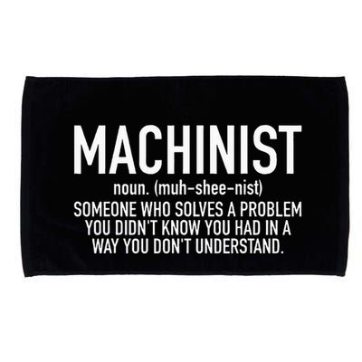 CNC Machinist Definition Microfiber Hand Towel