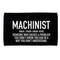 CNC Machinist Definition Microfiber Hand Towel
