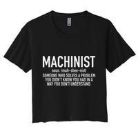 CNC Machinist Definition Crop Top