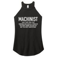 CNC Machinist Definition Women's Perfect Tri Rocker Tank