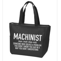 CNC Machinist Definition Zip Tote Bag