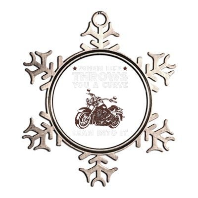 Cool Motorcycle Design Motor Cycle Rider Biker Metallic Star Ornament