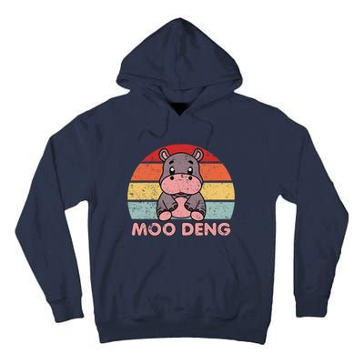 Cute Moo Deng Baby Hippo Vintage Zoo Baby Hippo Tall Hoodie