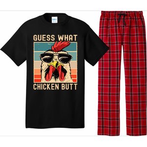 Chicken Meme Design Guess What Chicken Butt Pajama Set