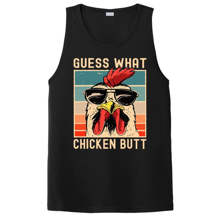 Chicken Meme Design Guess What Chicken Butt PosiCharge Competitor Tank