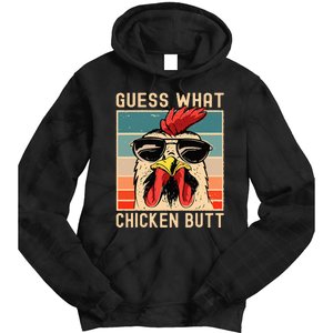 Chicken Meme Design Guess What Chicken Butt Tie Dye Hoodie