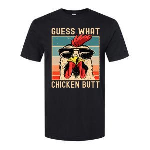 Chicken Meme Design Guess What Chicken Butt Softstyle CVC T-Shirt