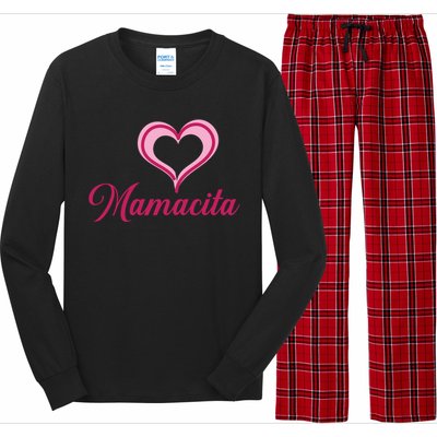 Cute Mother’s Day Love Heart Mamacita Funny Gift Long Sleeve Pajama Set