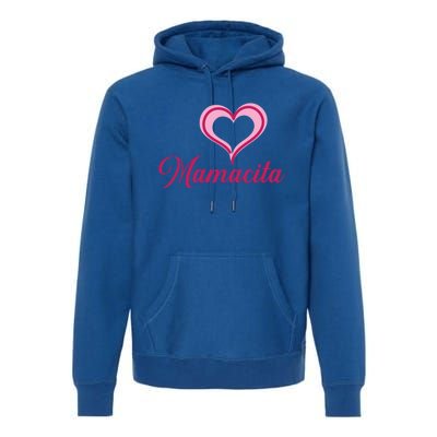 Cute Mother’s Day Love Heart Mamacita Funny Gift Premium Hoodie